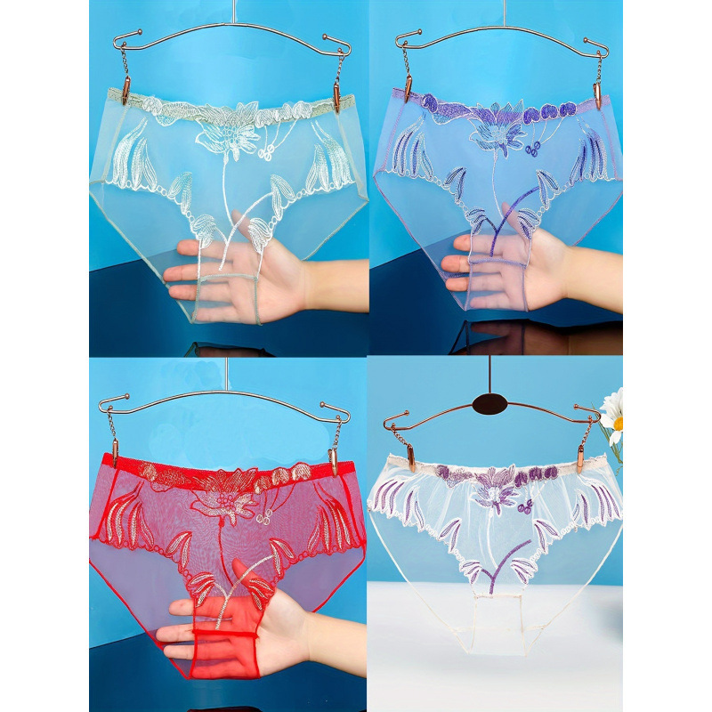 F 98807 Lace Mesh Plus Size Women's Briefs Lace Mesh Plus Size Women's Underwear