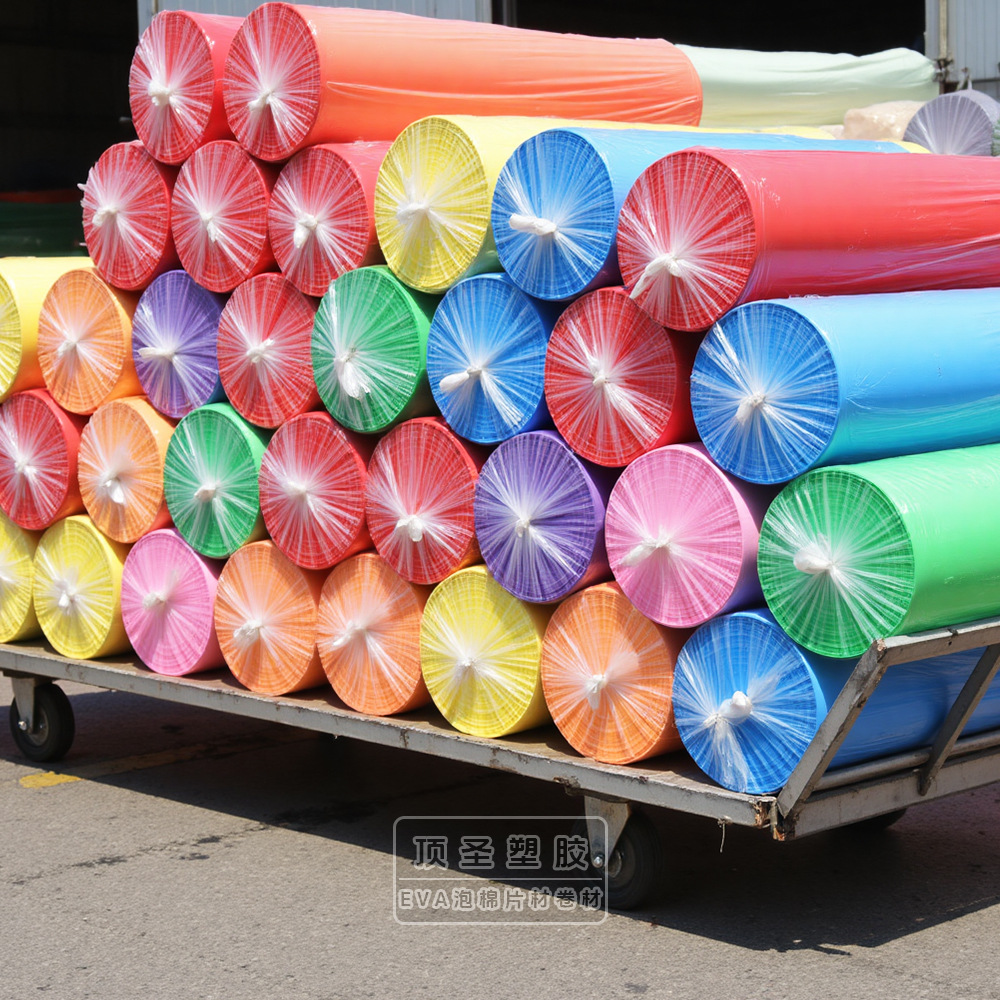 上海彩色无味高弹雕刻植绒EVA内衬泡棉EVA泡棉片材EVA内托海绵