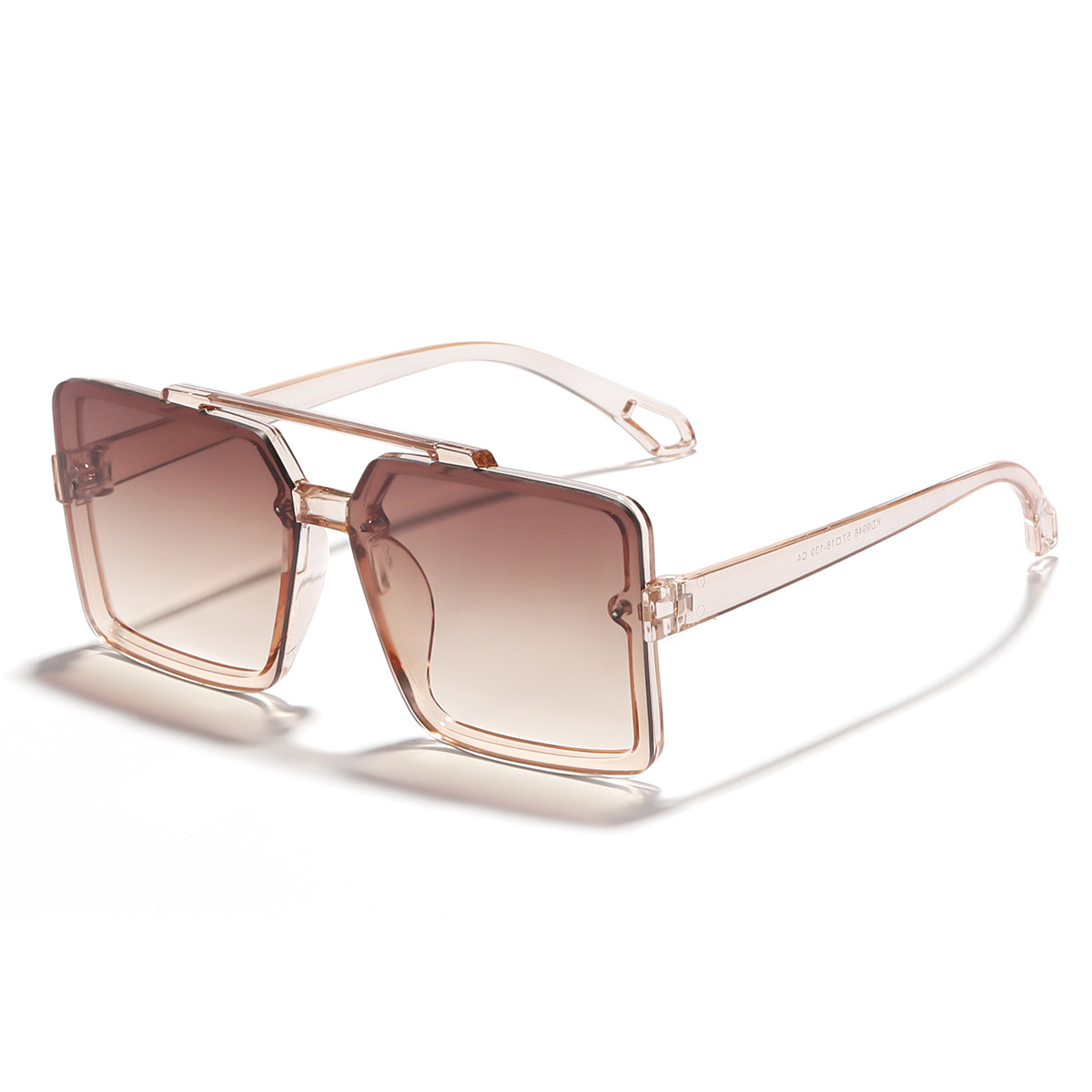 Gafas de sol personalizadas de doble haz ins estilo de gran marco cuadrado gafas de sol de las mujeres de moda lente de PC gafas de Ventas Directas transfronterizas 90946