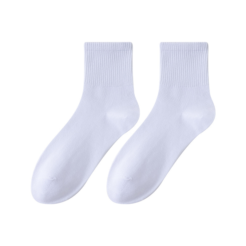 Calcetines Desodorantes Zhuji para Hombre, Calcetines de Media Pantorrilla, Fabricante Mayorista, Calcetines Antibacterianos Desodorantes para Hombre, Caja de Regalo, Calcetines de Algodón Blancos