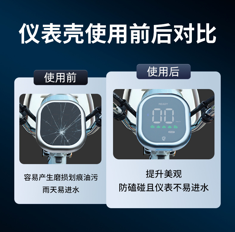 Suitable for Tailg Youyou Premium Edition Electric Vehicle Instrument Panel Waterproof Cover Accessories Screen Film Protective Case High-Definition