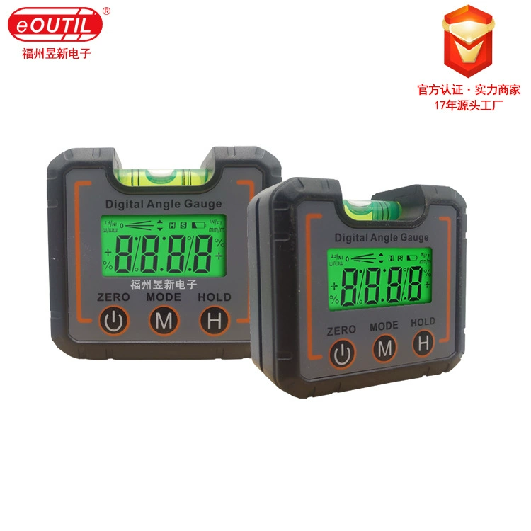 Мини-цифровой дисплей Инклинометр Многофункциональный магнитный торпедный цифровой дисплей мини-уровень DL1908 Прямая продажа с завода