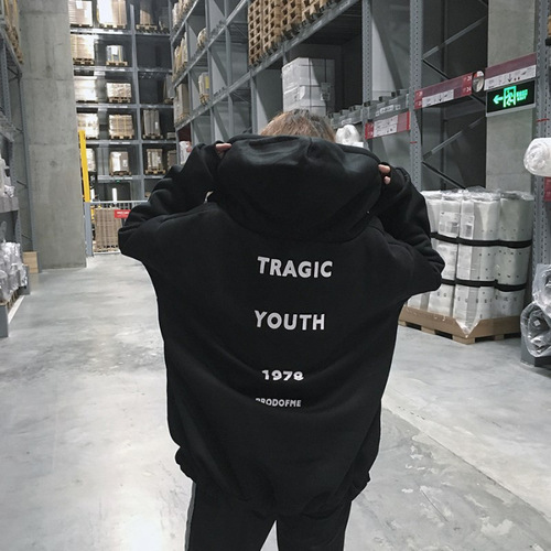 2025 Korean Loose Hooded Sweatshirt Women's Open Cardigan Ins Super Hot Plus Size Zipper Outerwear Trendy