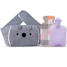热水袋橡胶温水袋热水瓶带腰带套适用于颈部和肩部、背部、手部