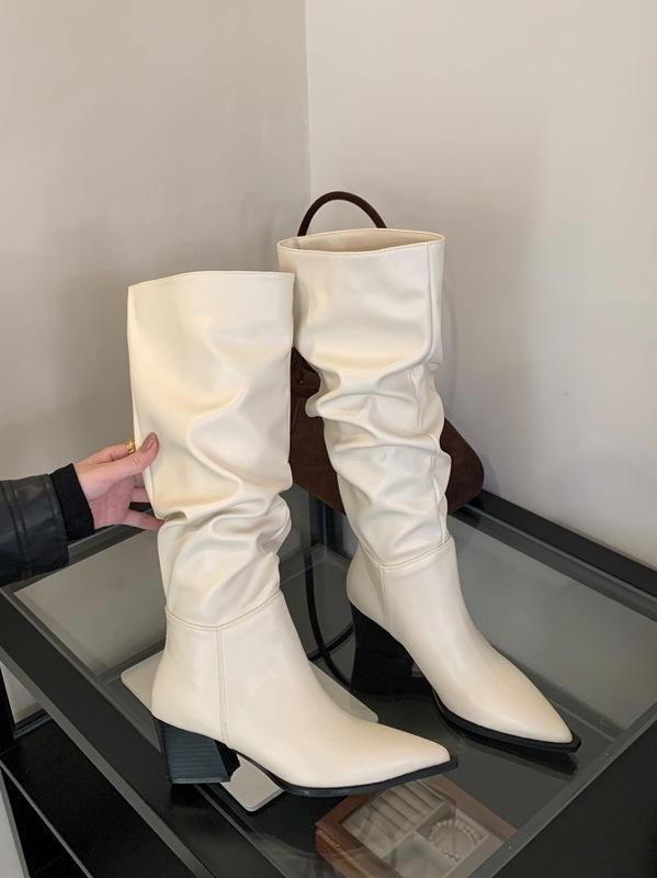 오프화이트 싱글안감 힐높이 6cm