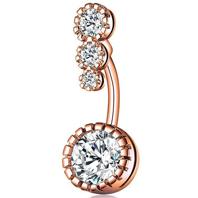 Belly button piercing, zirconium, (Cross-border trading), wholesale