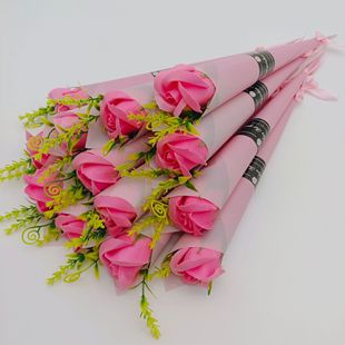 Christmas gift Rose soap flower single student creative activity celebration bouquet 214 Valentine's Day gift