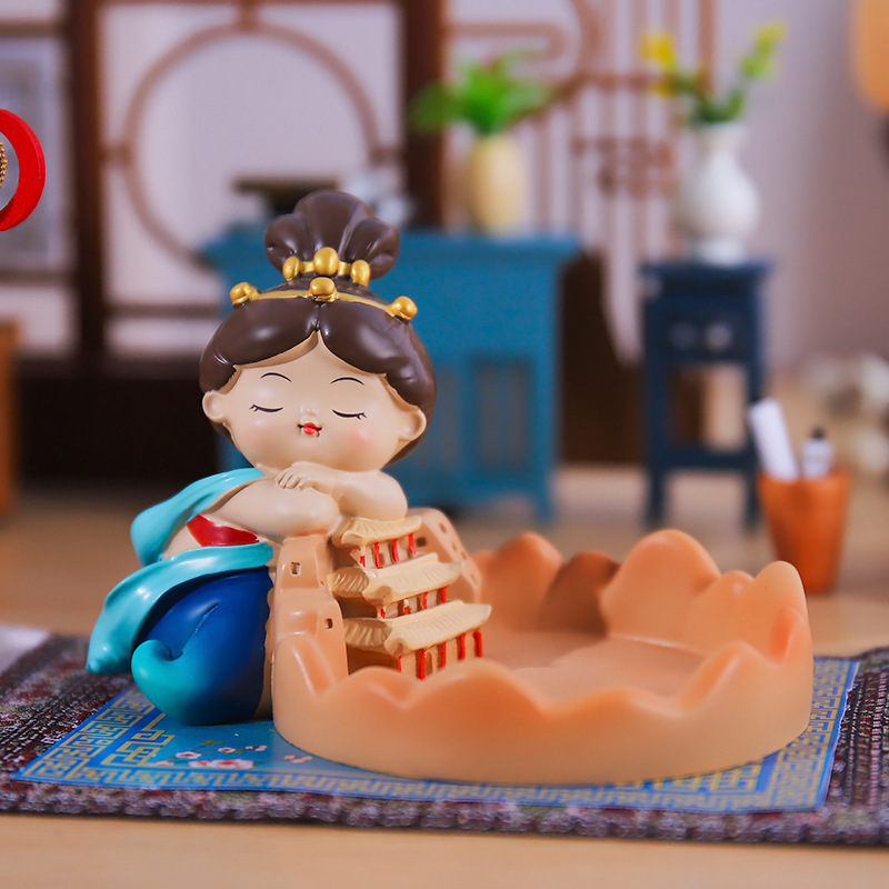 Exquisite Gifts, Fuxi Dunhuang Jewelry Tray Ornaments, National Fashion Style Girls' Bedroom Decorations, Exquisite Gifts