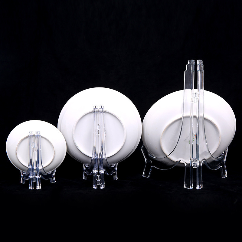 Imitation acrylic plate bracket display plate rack plastic display rack tray rack Pu'er tea cake bracket photo frame bracket