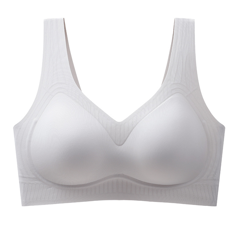 Hermoso sujetador de niña de ropa interior antiflacidez, pecho pequeño, ropa interior fruncida, sujetador de mujer, fruncido, copa vacía, sujetador de talla grande