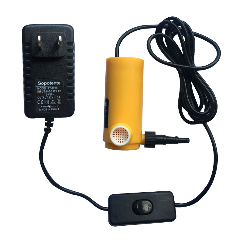 Small submersible pump DC pump fish tank water exchange mini slotting machine punching self-priming submersible miniature pump