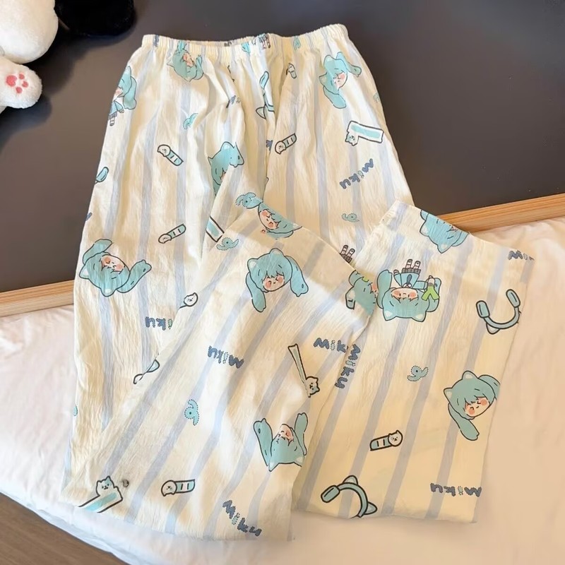 sleeping pants云朵棉睡裤女春夏新款遛弯裤休闲防蚊裤薄款可外穿|undefined