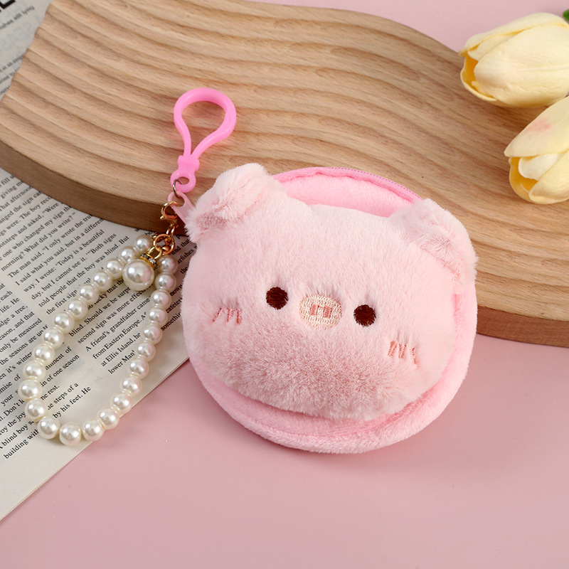 Women's Animal Plush Zipper Coin Purses display picture 3