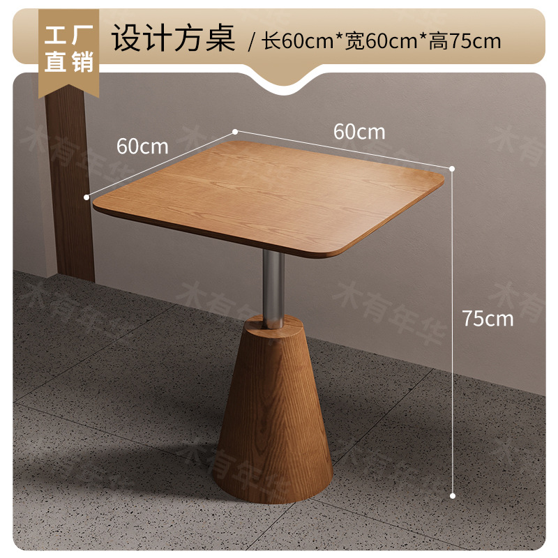 Juego de Mesa y Sillas de Comedor de Madera Maciza para Restaurante image 12
