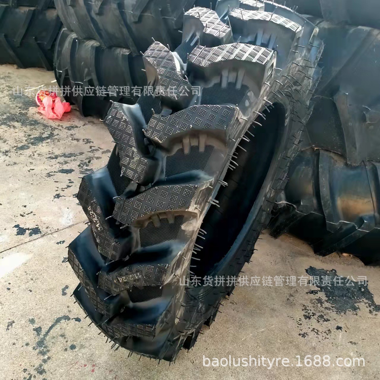 11.2-24 农用拖拉机轮胎 加宽加深人字花纹