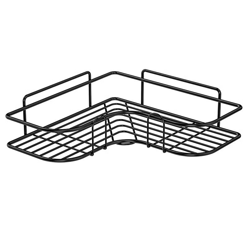 Rack de almacenamiento de esquina de baño sin perforación Rack de almacenamiento triangular de baño de esquina de pared tipo rack de baño de almacenamiento de esquina