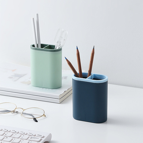 Wholesale Pen Holder Student Stationery Storage Advertising Promotion Office Desk Pen Box Pen Rack Can Print LOGO Activity Giveaway