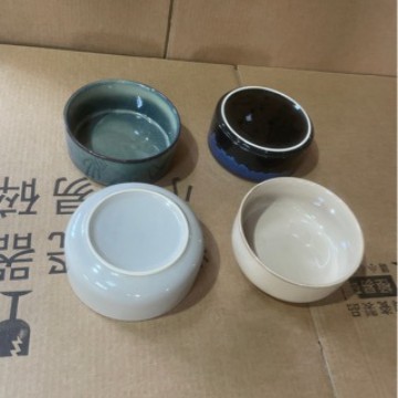 Tacos de cerámica para mascotas, tazón de gato, fondo plano, anti-derribado, horno de esmalte, tazón de agua para mascotas negro, tazón para perros y gatos, tazón para gatos