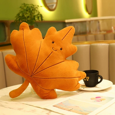 Doll, Home Sofa Cushion, Oyuncaq yastıqlar - brown-maple-leaf-pillow-4334cm-036kg-as-shown-in-the-picture