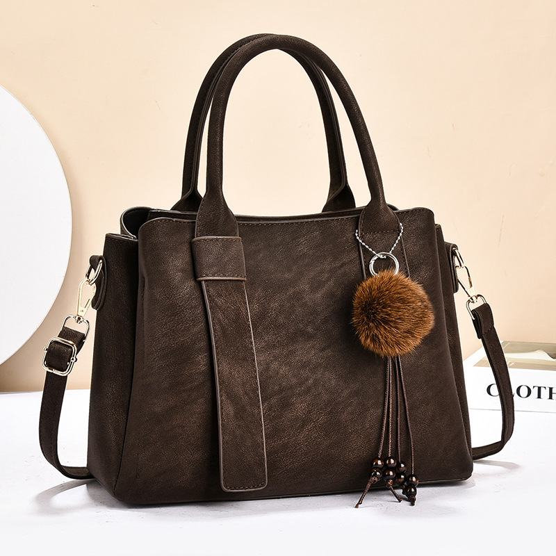 Bolso 2025, nuevo bolso de moda retro, gran capacidad, bolso de madres de mediana edad, bolso de otoño y invierno, bolso de viaje de mujer