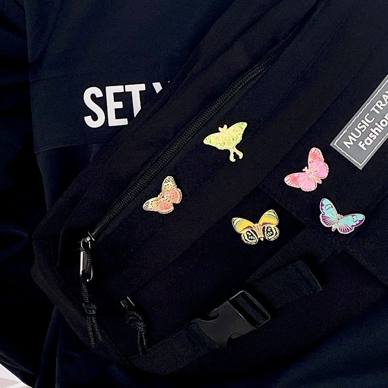 5g Weight Brooches Classification Daily Occasion Alloy Material Butterfly Pattern Women'S Gender Plating Design Simple Style Style Simple Style Pin Butterfly Alloy Plating Women'S Brooches 6