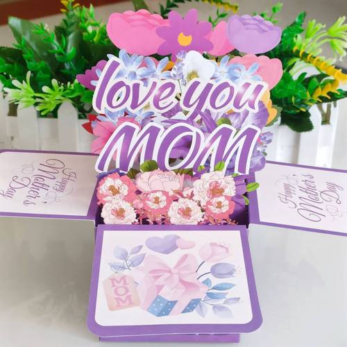 2024 New Cross-border Mother's Day 3D Hinged Box with Multiple Styles for Wholesale, Custom Logo Printing Available