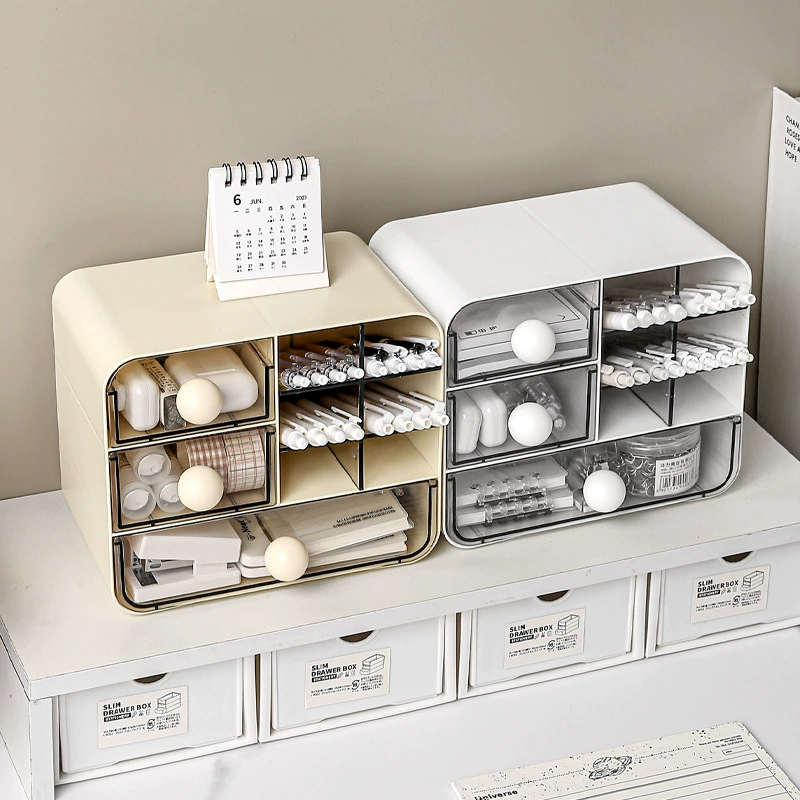 Настольный ящик для хранения, студенческий канцелярский справочник, косой держатель для ручек, косметика, ящик для хранения на столе в общежитии