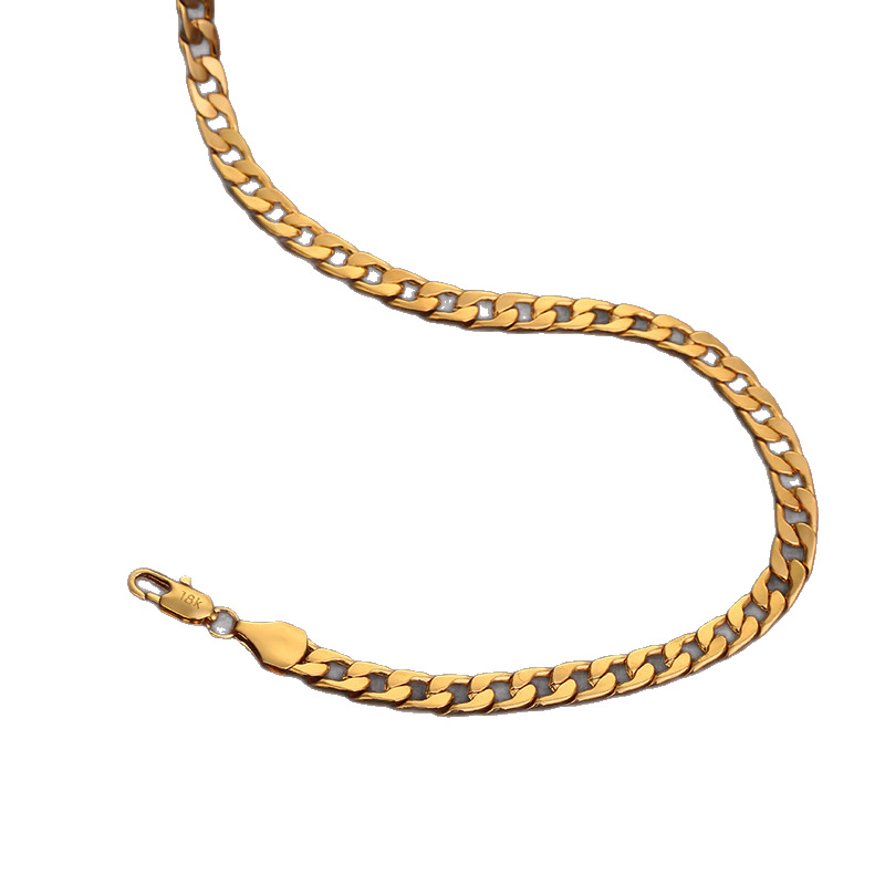 Heren figaro ketting verguld trendy halssieraad_voghion.com