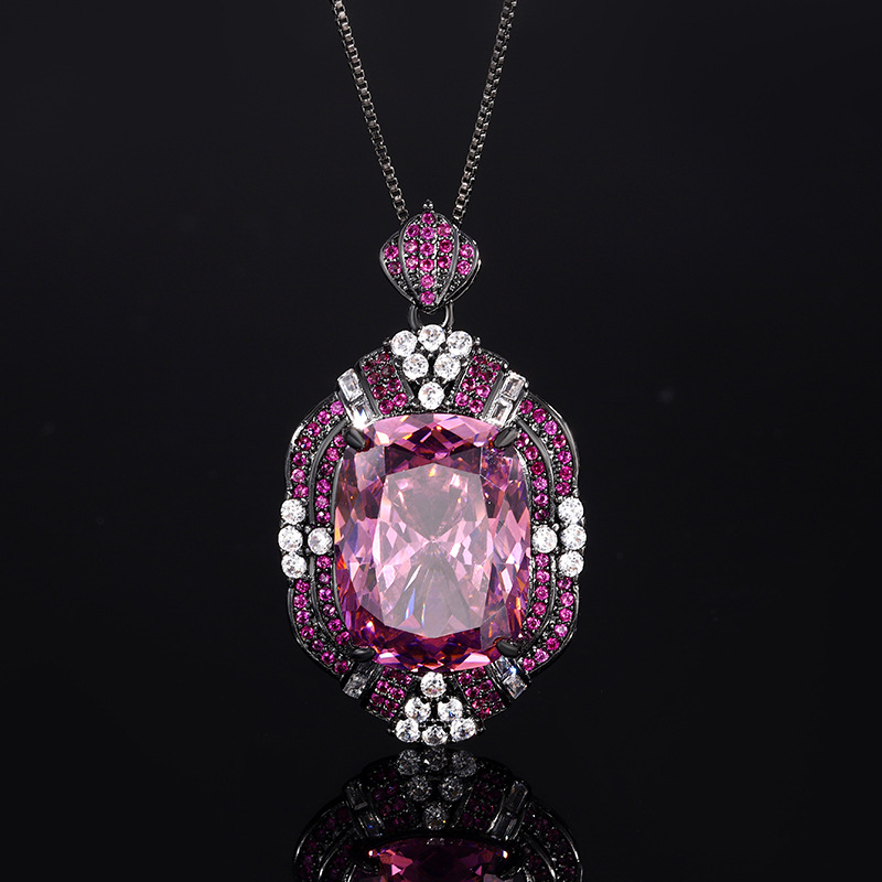 2024 nuevo estilo Zhuang Shengsheng joyería fondo de cobre chapado en oro simulación nido de pájaro cortado rosa seca traje retro mujer 15*20