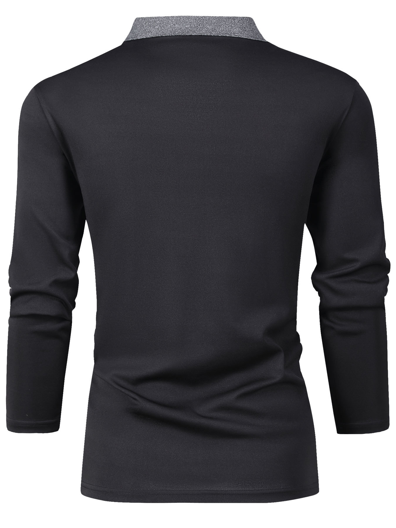 Lente en herfst poloshirt met rits voor heren_voghion.com
