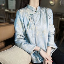 中国风唐装改良旗袍女装2024新款新中式衬衫国风盘扣小衫复古上衣