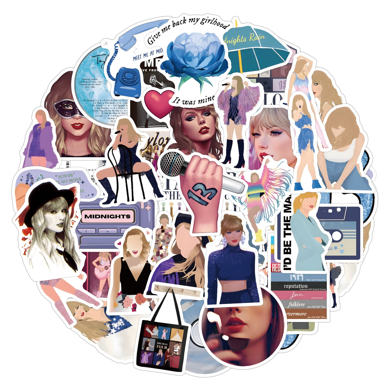 50/100 певица Taylor SWIFT Taylorus Veter Mold Mold наклейка багаж компьютерная наклейка