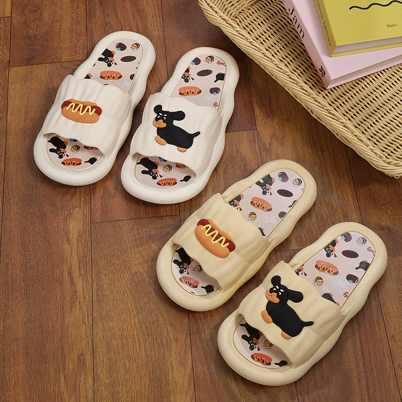 Мультяшные тапочки хот-дога женские летние носки