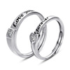 Ring for beloved suitable for men and women, accessory, jewelry, simple and elegant design, silver 925 sample, wholesale