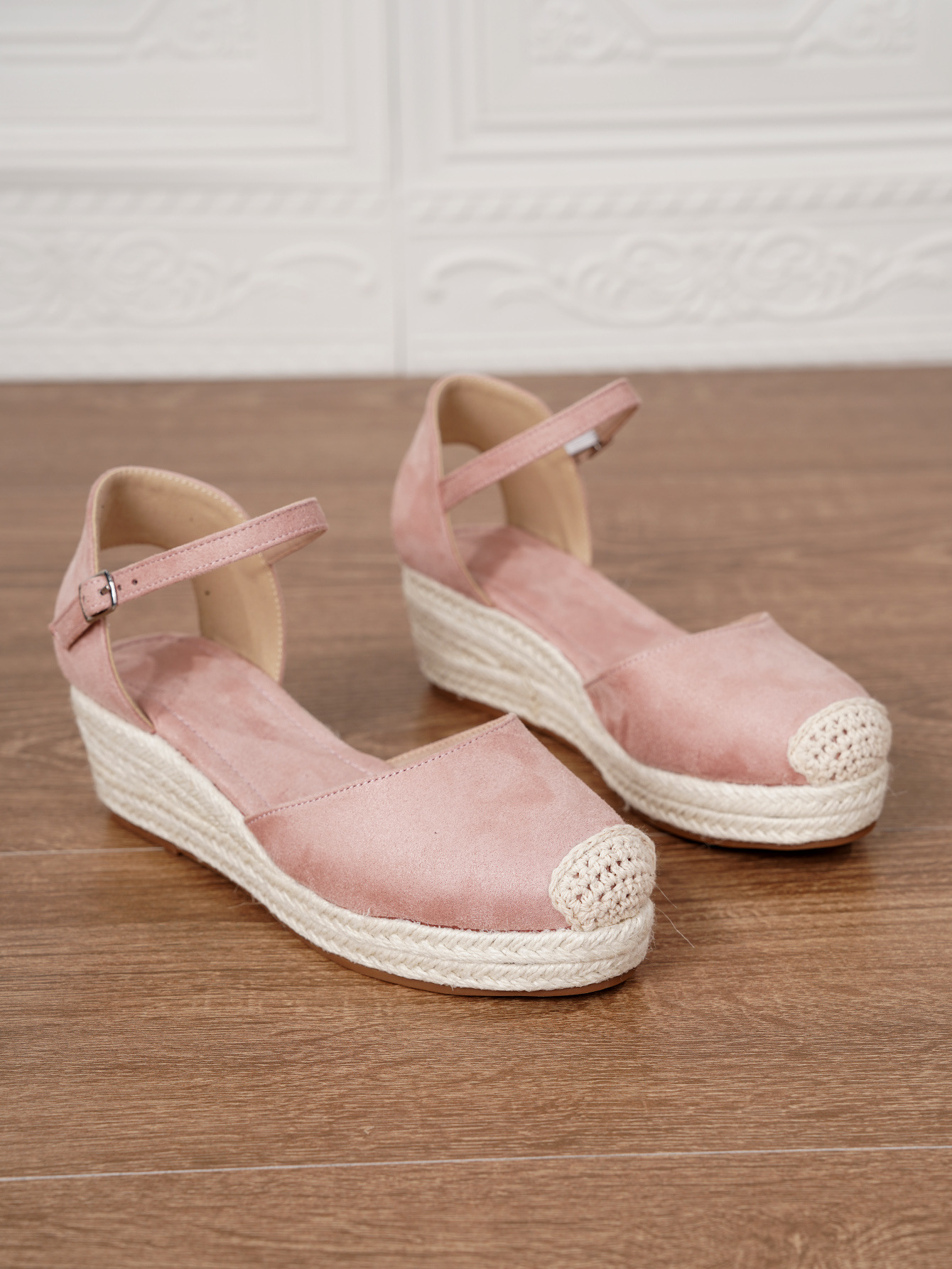 Sandalias de Cuña con Suela de Yute Plataforma Gruesa para Verano image 7
