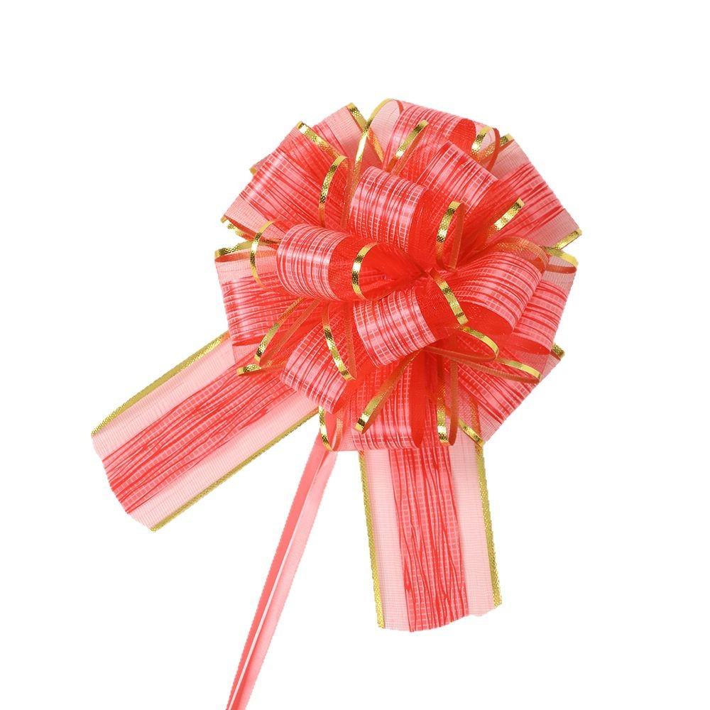 Fábrica directa 50 nuevo hilo de nieve corteza estriado flor de Navidad embalaje de regalos de Hong Kong mano flor perezosa nudo