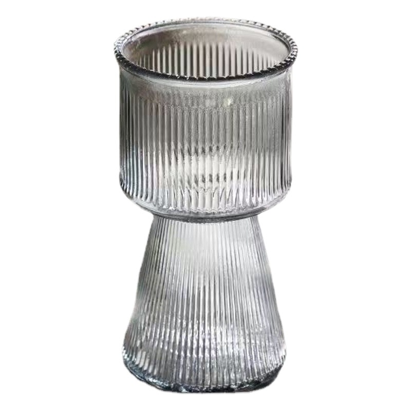 Inicio Buenos bienes florero de vidrio hidropónico medio y antiguo decoración simple estilo ins florero de alto grado de alto aspecto pequeño regalo