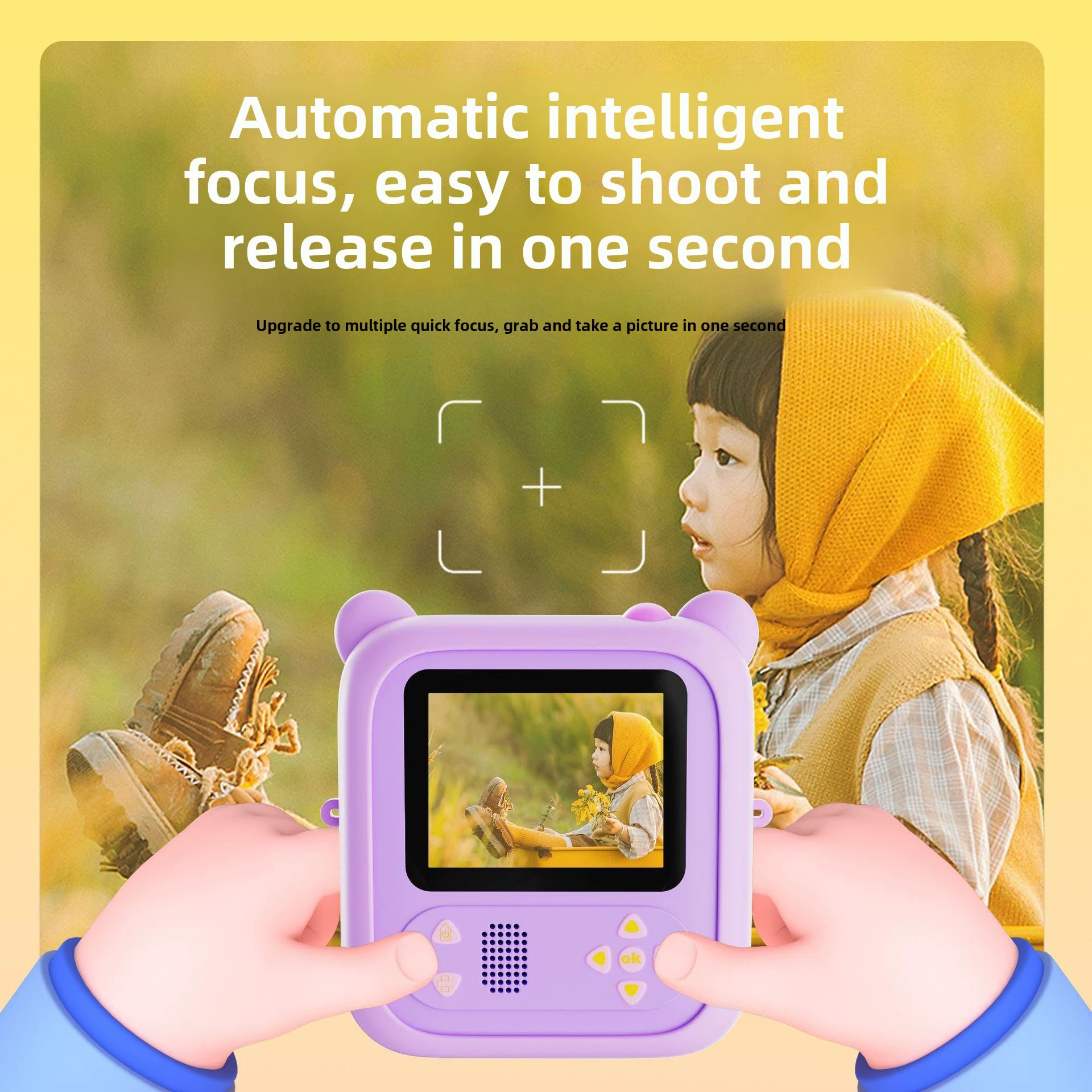 Polaroid мультяшная камера с цветным объективом