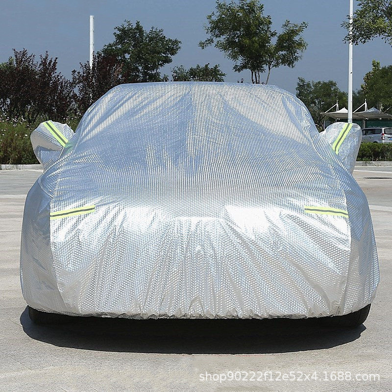 Al por mayor ropa de automóviles cubierta solar a prueba de lluvia cuatro estaciones ropa de automóviles universales gruesa cubierta de aislamiento térmico image 8