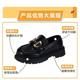 Soft Leather Girls' Leather Shoes 2025 Spring & Fall New British Style Round-Toe Boys' Loafers Soft-Soled Black Princess Shoes