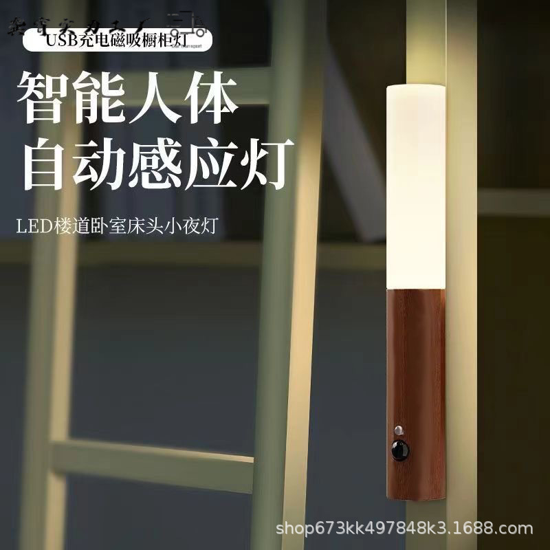 クロスボーダー起爆temuスマート光制御人体誘導小夜灯led創意充電雰囲気灯家庭用照明|undefined