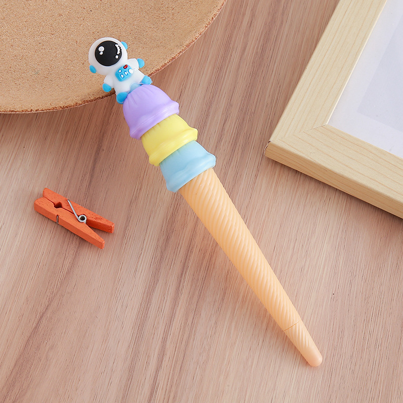 Bolígrafo de góner Haagen-Dazs Bolígrafo de góner de cono de dibujos animados Bolígrafo de góner de helado Papelería creativa Regalo de premio para estudiantes
