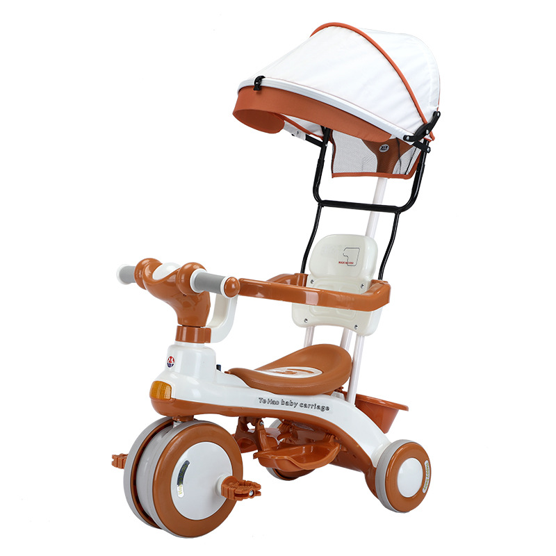 Triciclo para niños bicicleta multifuncional tres en uno 2 cochecito para bebés 1-3-6 años bicicleta de pedaleo para niños