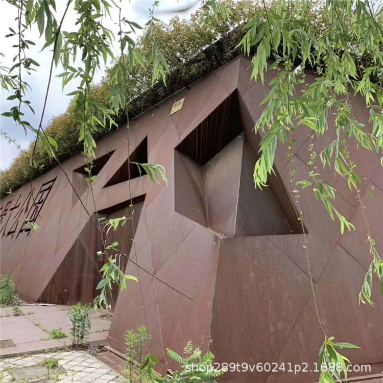 Q345NH耐候钢板景观装饰用板涟钢耐候板按图纸加工切割