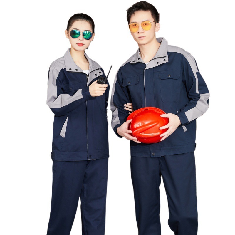 纯棉矿工人专用煤矿井下劳保工作服耐脏反光条男安检监察厂服套装|undefined