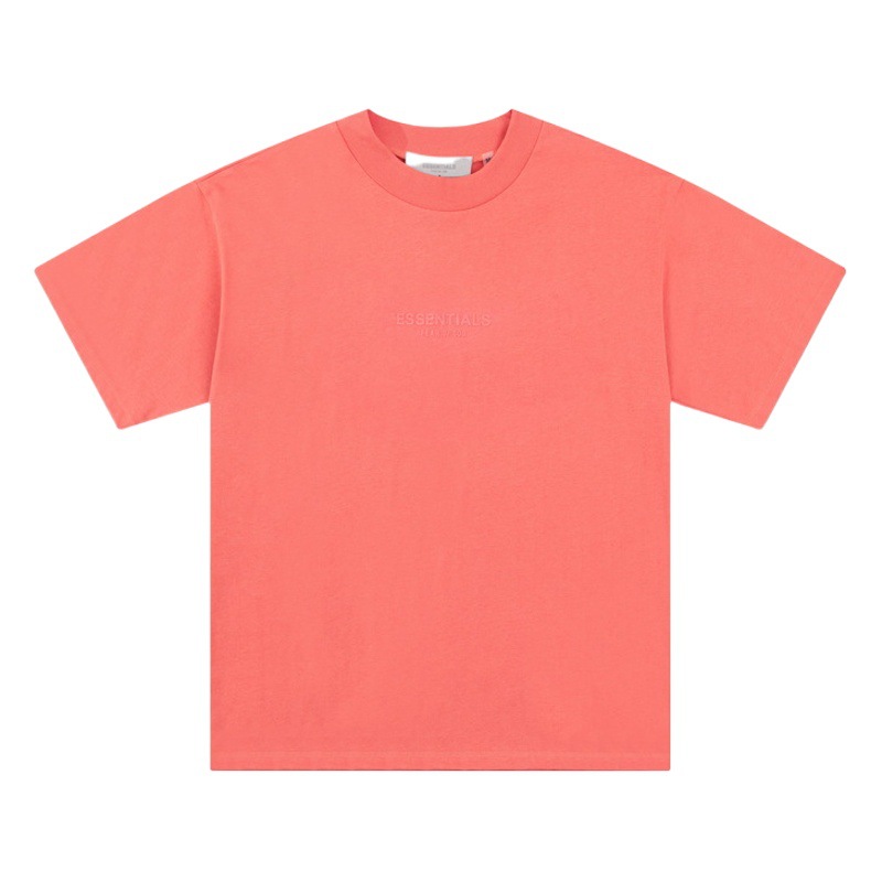 Fog fear of god複線essentials小標植毛アルファベット男女丸襟半袖tシャツ夏