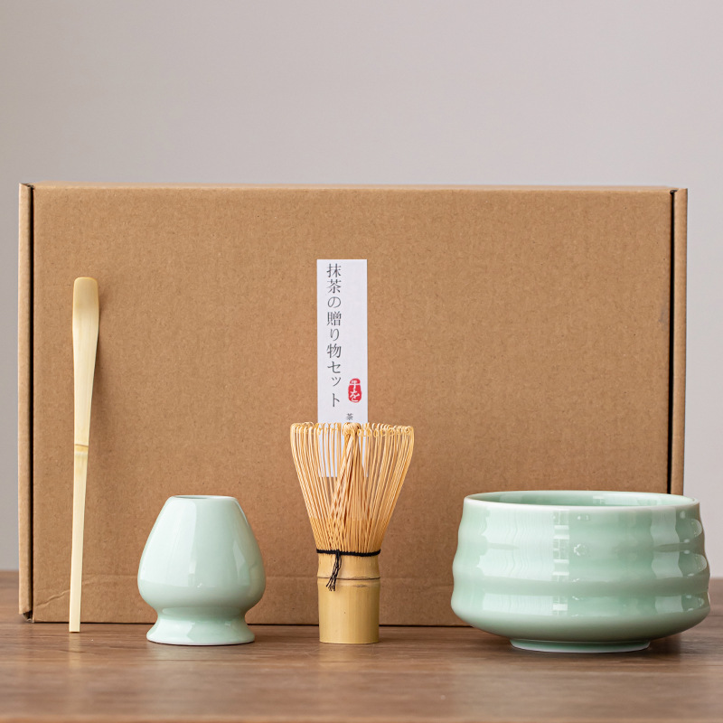 Caja de regalo japonesa de la dinastía Song para ordenar té matcha matcha herramienta de toque de té matcha
