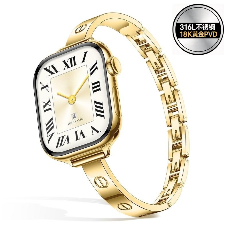 Kajia Love Series 316 Steel Bracelet Bracelet Suitable for Apple Watch Strap Full Model Ultra Women