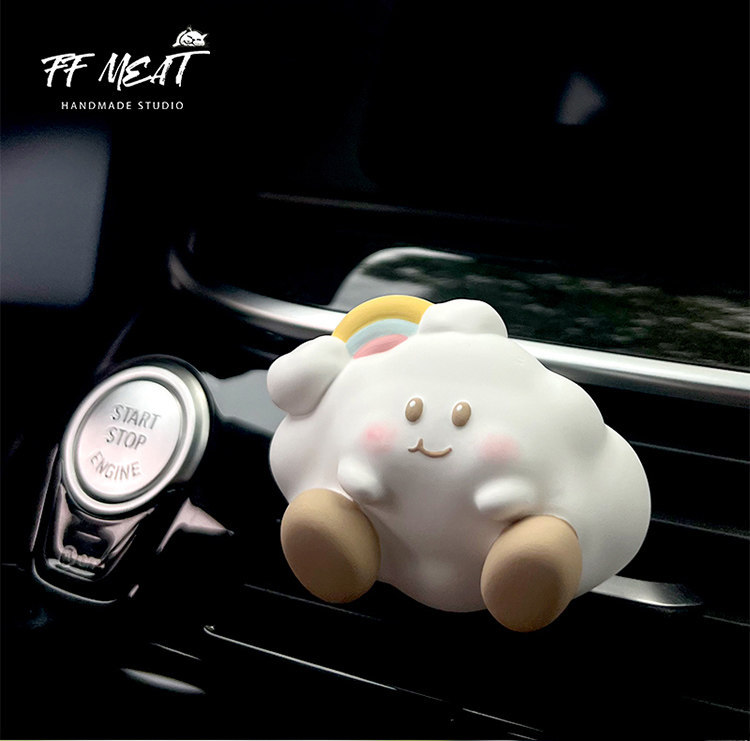 Car Air Freshener with Cute Chubby Star and Cloud Designs for Baby, Car Dashboard Vent Diffuser Decoration Gift