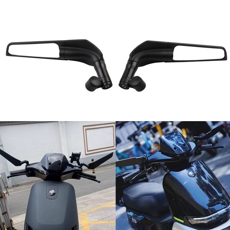 Suitable for Motorcycle Electric Vehicle Scooter Street Car Modified Blade Competitive Wind Wing Rearview Mirror Reflector Wholesale